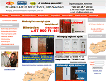 Tablet Screenshot of bejaratiajtok.com